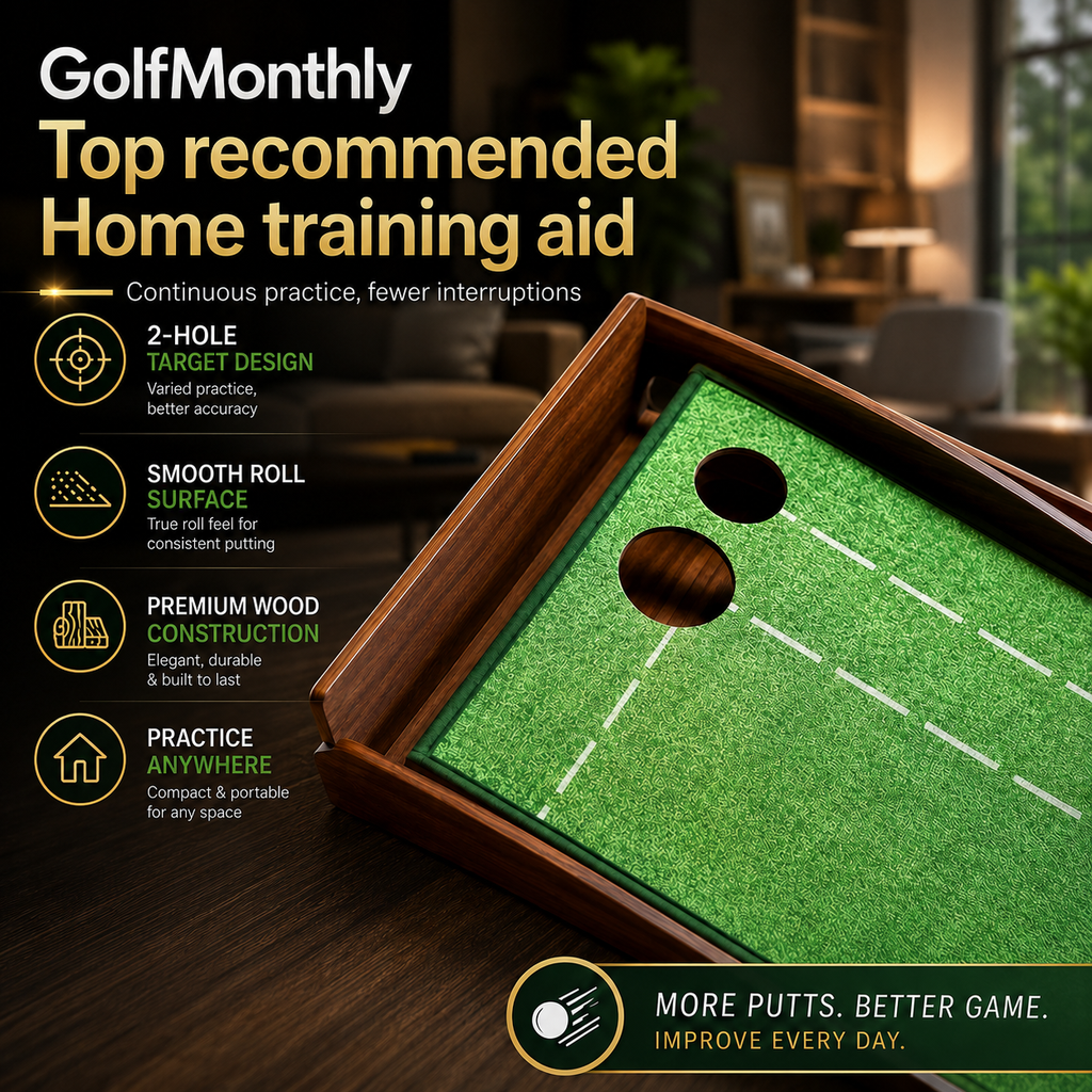Golf Putting Mat With Automatic Return