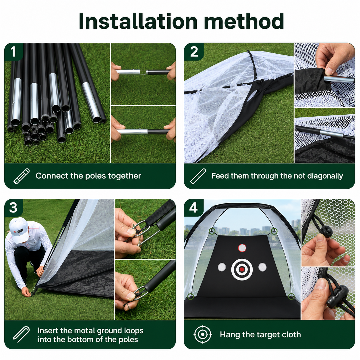 Premium Golf Practice Net Kit