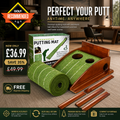 Golf Putting Mat With Automatic Return